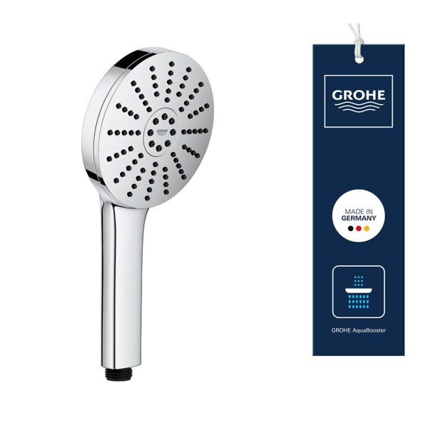 Grohe Vitalio Joy+ 120 Handbrause mit 3 Strahlarten, 7,9 l/min, chrom 1348640000 