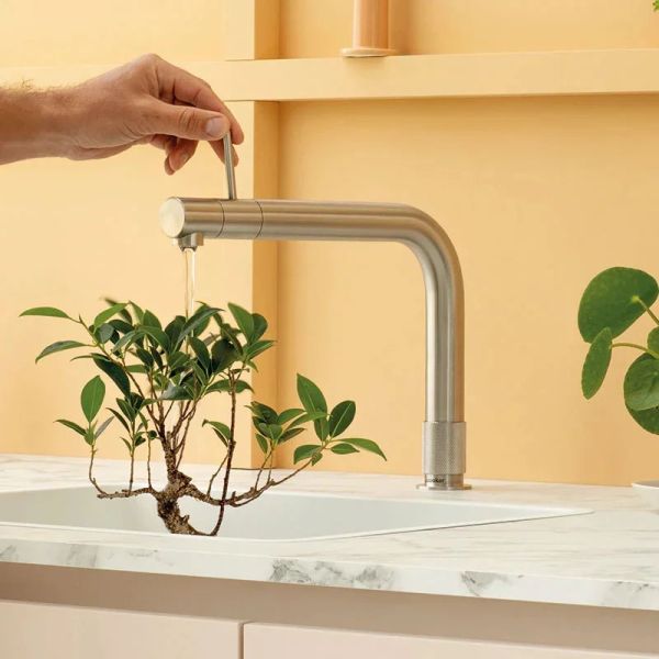 Quooker Front Kochendwasser-Küchenarmatur edelstahl 3FRONTRVS