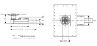 Vorschau: Geberit Duschbodenablauf, für Estrichhöhe am Einlauf 90–200mm