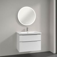 Vorschau: Villeroy&Boch Subway 3.0 LED-Spiegel Ø71,2cm, mit Sensordimmer, weiß matt