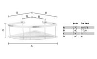 Vorschau: Smedbo Sideline Eckseifenkorb/Duschkorb, chrom