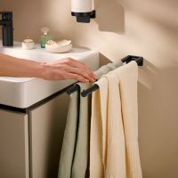 hansgrohe AddStoris S Handtuchhalter zweiarmig, schwarz matt 41787670