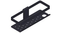 Giese Newport Duschkorb Halter Rasierer schwarz 30819-14
