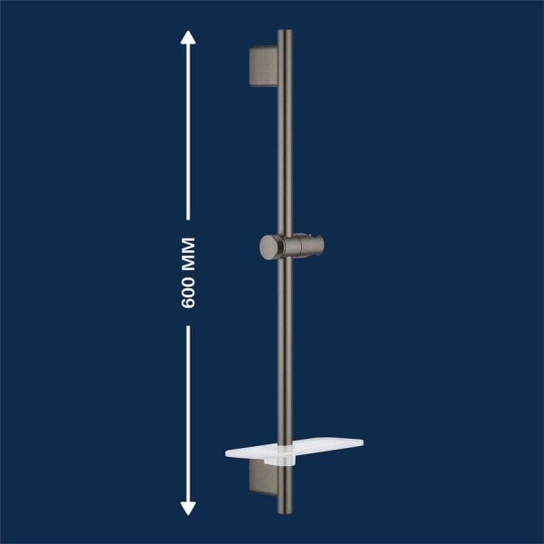 Grohe Rainshower SmartActive Brausestange 60cm, hard graphite gebürstet