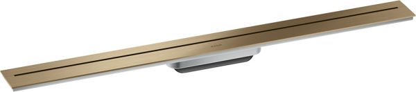 AXOR Drain Fertigset Duschrinne 90cm Wandmontage brushed bronze 42527140