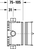 Vorschau: Duravit Bluebox ® Grundkörper 1/2" Unterputz ohne Vorabsperrung