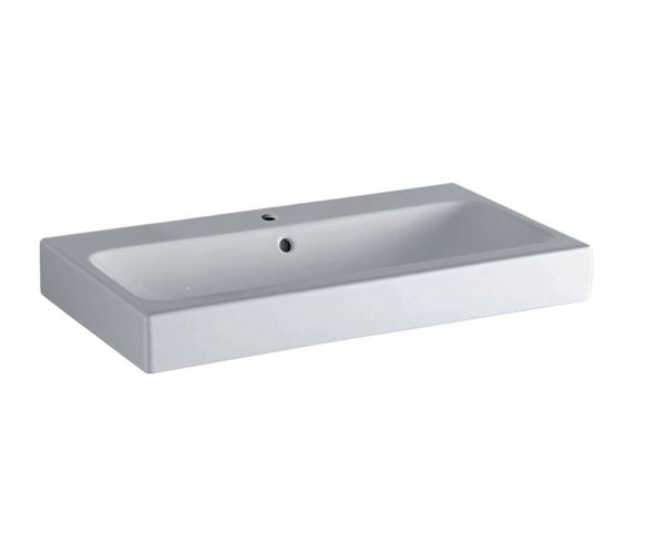 Geberit iCon Aufsatzwaschtisch mit 1 Hahnloch 75x48,5cm, weiß 124575000