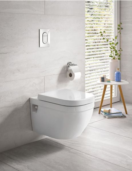 Grohe Arena Cosmopolitan S WC Betätigungsplatte, 2-Mengen- oder Start&Stopp-Betätigung, chrom 37624000