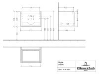 Vorschau: Villeroy&Boch Skyla Waschtischunterschrank 57cm, 1 Auszug C78400