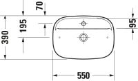 Vorschau: Duravit Zencha Aufsatzbecken 55x39cm weiss 2374550071