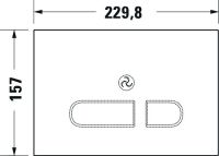 Vorschau: Duravit DuraSystem berührungslose elektronische Betätigungsplatte aus Glas für WC A2