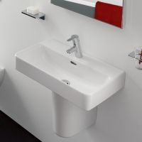 Vorschau: Laufen Pro S Compact Waschtisch mit 1 Hahnloch 55x38cm, weiß H8189580001041