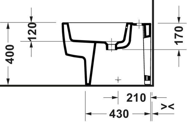 Duravit Balcoon Standbidet, DuraShield, weiß matt
