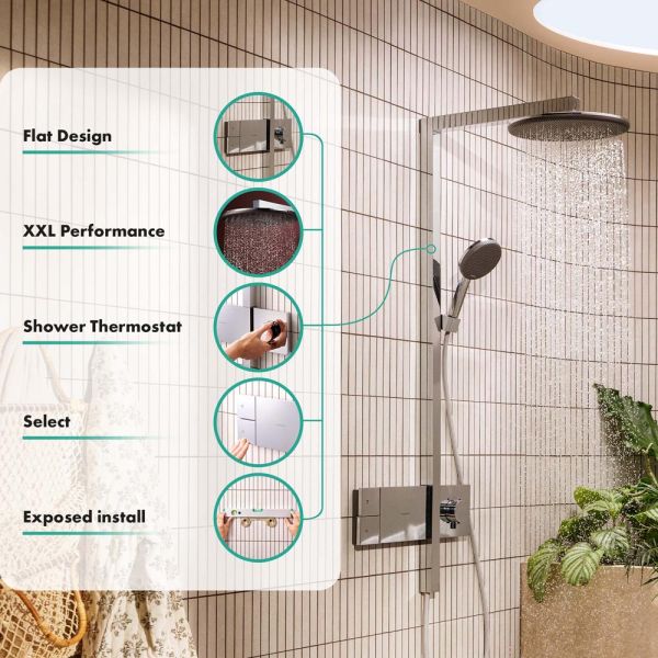 hansgrohe Raindance Alive S Duschsystem 300 mit ShowerSelect Comfort, chrom