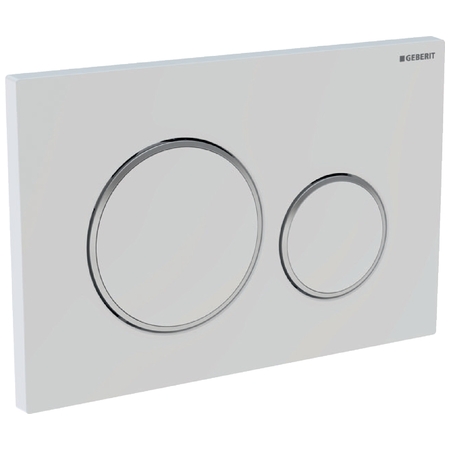 Geberit Sigma20 Betätigungsplatte weiß/chrom
