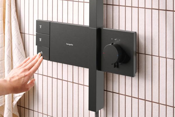 hansgrohe Raindance Alive S Duschsystem 2jet ShowerSelect brushed black chrome 24595340