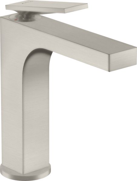 Axor Citterio Einhebel-Waschtischarmatur 160 mit Hebelgriff und Zugstangen-Ablaufgarnitur stainless steel 39023800