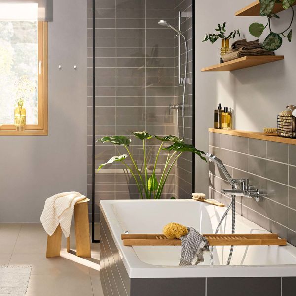 Hansgrohe Rebris E Einhebel-Wannenarmatur Aufputz, chrom 724500000