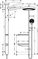 Vorschau: Hansgrohe Rainfinity Showerpipe 360 1jet Unterputz