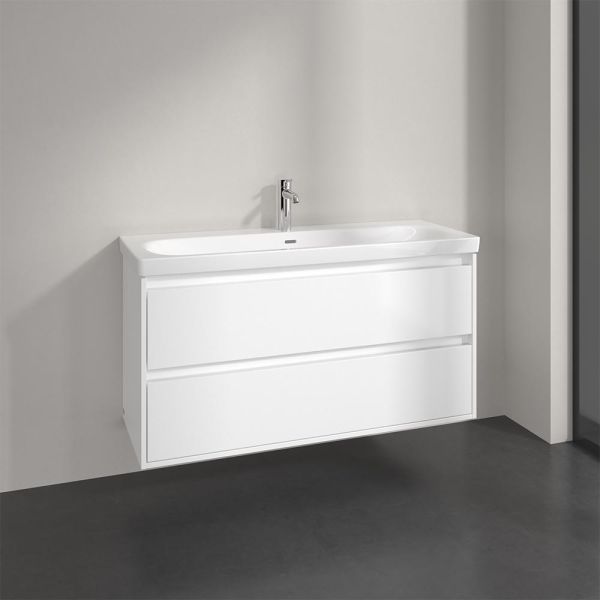 Villeroy&Boch Skyla Waschtischunterschrank C80000 120cm, 2 Auszüge, brilliant white C80000VE 