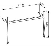 Vorschau: Laufen The New Classic Waschtischgestell aus Nussbaumholz, passend zu Möbelwaschtisch 81385.8