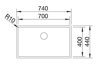 Blanco Claron 700-IF Edelstahlspüle, edelstahl Durinox®