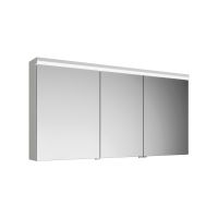 Burgbad Lin20 Spiegelschrank mit horizontaler LED-Beleuchtung und 3 Spiegeltüren, dimmbar, 140x70cm SPQK140R
