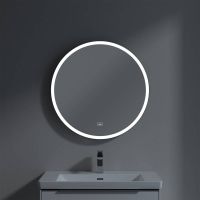 Vorschau: Villeroy&Boch Subway 3.0 LED-Spiegel Ø71,2cm, mit Sensordimmer, schwarz matt A46471BC