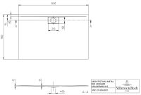Vorschau: Villeroy&Boch Architectura MetalRim Duschwanne superflach 140x90cm, weiß UDA1490ARA215V-01
