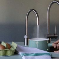 Quooker Nordic Round single tap Kochend-Wasserhahn ohne Mischbatterie, rund, edelstahl 3NRRVS