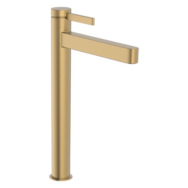 hansgrohe Finoris Waschtischarmatur 260 für Waschschüsseln mit Push-Open Ablaufgarnitur, brushed bronze 76070140
