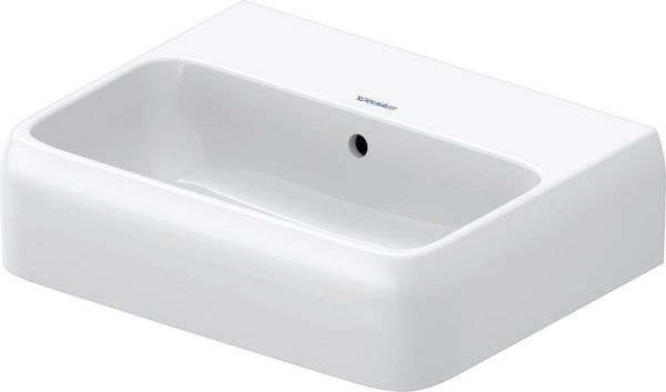 Duravit Qatego Handwaschbecken 45x35cm ohne Hahnloch, HygieneGlaze, weiß 0746452060