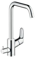 Vorschau: Hansgrohe Focus M41 Einhebel-Küchenmischer 260 mit Geräteabstellventil, chrom