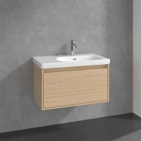 Villeroy&Boch Skyla Waschtischunterschrank 80cm mit Becken rechts, 1 Auszug, nordic oak C78600VJ
