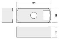 Vorschau: Duravit D-Code Wannenträger für Rechteck-Badewanne 170x75cm