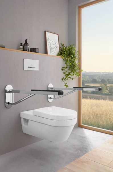 Villeroy&Boch ViCare Tiefspül-WC, spülrandlos, weiß, 37x70cm 5649R0011