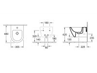 Vorschau: Villeroy&Boch Subway 2.0 Wand-Bidet 48x35,5cm