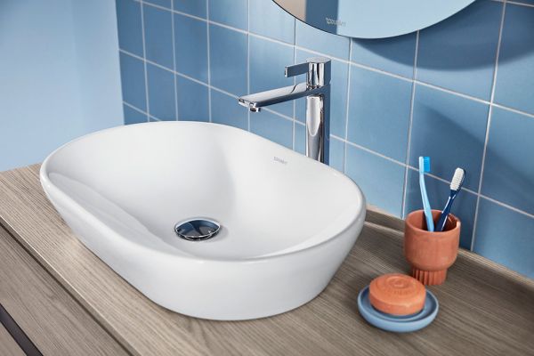 Duravit D-Neo Einhebel-Waschtischmischer L ohne Zugstangen-Ablaufgarnitur, chrom DE1030002010