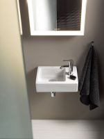 Vorschau: Duravit Vero Air Handwaschbecken 38x25cm, mit 1 Hahnloch rechts, ohne Überlauf, weiß 07243800001