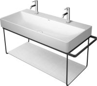 Vorschau: Duravit DuraSquare Metallkonsole Wandhängend zu Waschtisch 235310, schwarz matt 0031044600