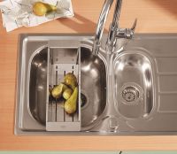 Vorschau: Grohe Multifunktionales Sieb aus Edelstahl 45x15cm