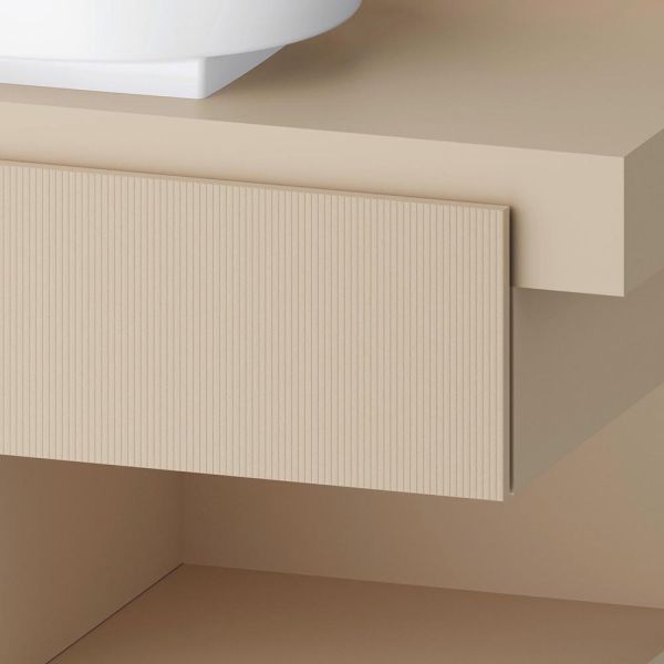 Duravit Balcoon Unterschrank 100x57x53,4cm für Aufsatzbecken, 1 Schublade, 2 offene Fächer