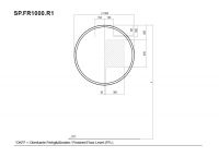 Vorschau: Alape Spiegel Ø 100cm umlaufend indirektes LED-Licht, mattweiß pulverbeschichtet SP.FR1000.R1