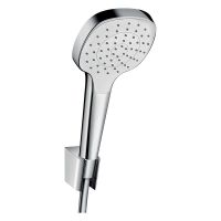 hansgrohe Croma Select E Brauseset 110 Vario 1jet, Duschschlauch 1,25m, weiß/chrom 28095400