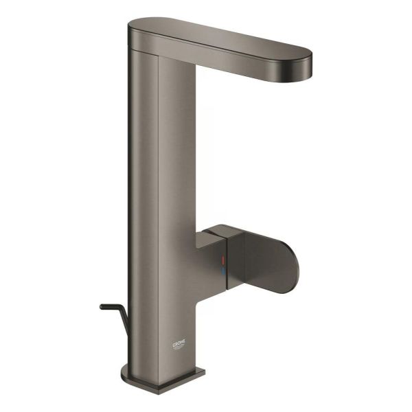 Grohe Plus Einhand-Waschtischbatterie LSize herausziehbarer Auslauf hard graphite gebürstet 23843AL4