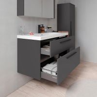 Vorschau: Duravit D-Code Möbelset 100cm Waschtisch mit Unterschrank