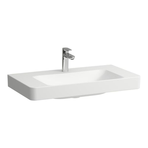 Laufen Pro X Waschtisch 85x46cm ohne Überlauf, mit Ablage, weiß