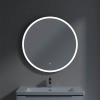 Vorschau: Villeroy&Boch Subway 3.0 LED-Spiegel Ø91cm, mit Sensordimmer, schwarz matt