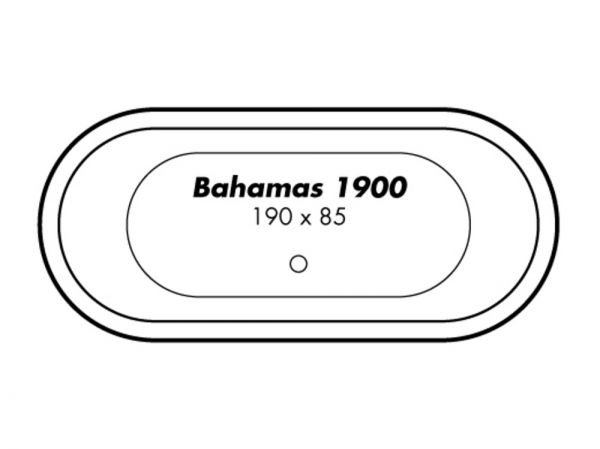 Polypex BAHAMAS 1900 Oval-Badewanne 190x85cm