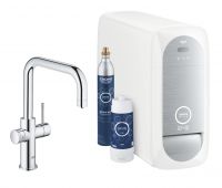 Vorschau: Grohe Blue Home Einhand-Spültischbatterie mit Filterfunktion, mit Bluetooth und WIFI, U-Auslauf 31456001 chrom 